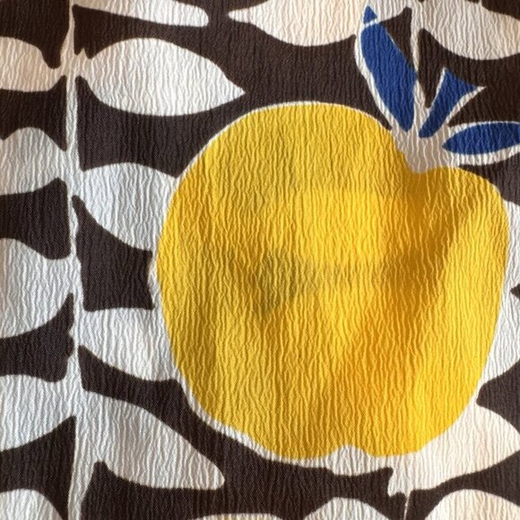 Vintage Rhoda Lee 60s 70s Shirt Button Up Disco Groovy Retro Lemons Peaches - Picture 13 of 14